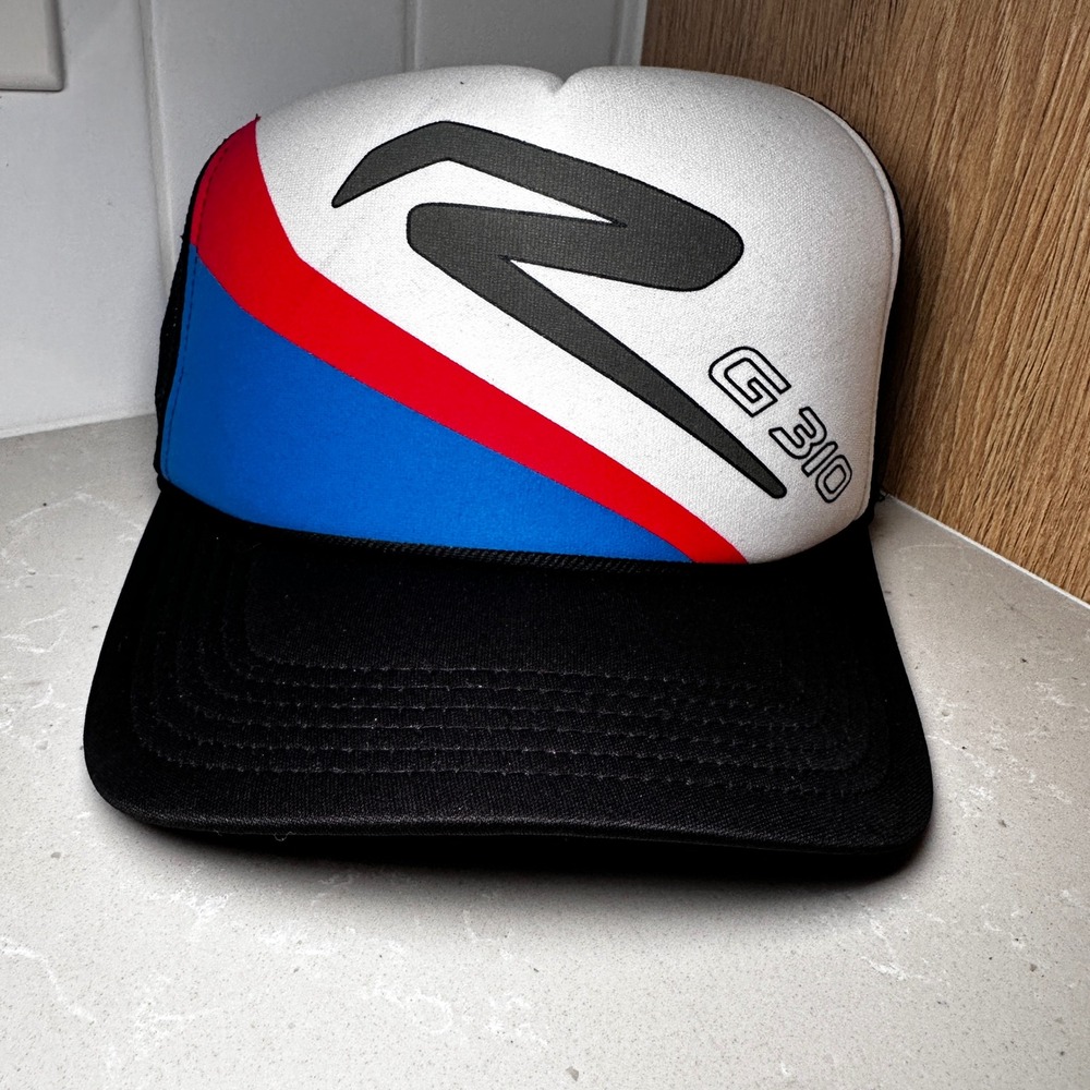BMW G310 Trucker Hat Cap White Black Blue Red Logo Snapback Motorrad‎